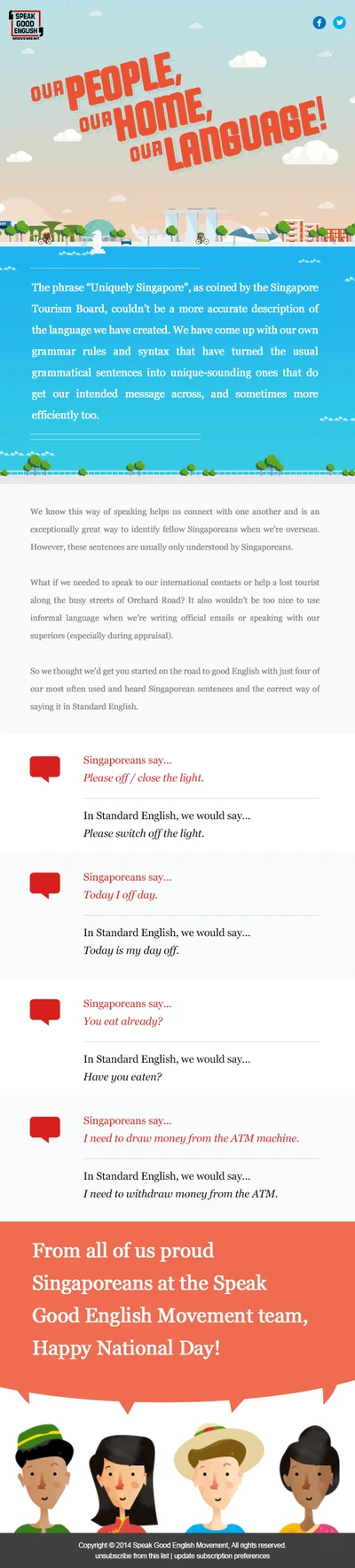 Speak Good English Newsletter: August 2014