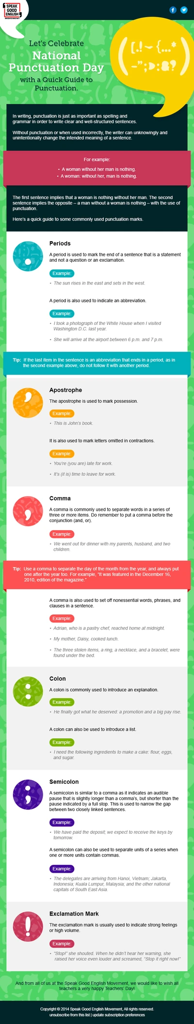 Speak Good English Newsletter: September 2014